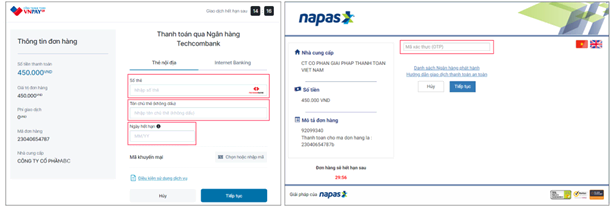 vnpay huong dan thanh toan 6Hướng dẫn thanh toán VNPay