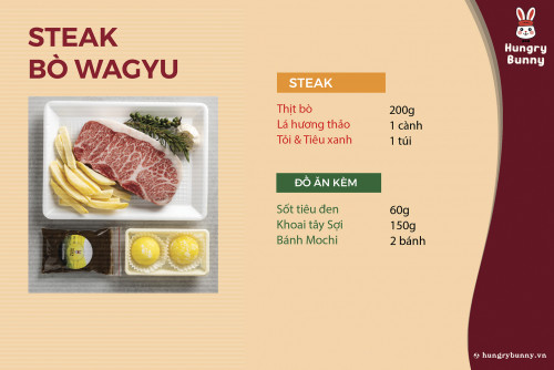 Bo wagyu steak tag