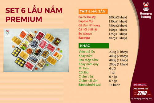 Set 6 Lau Nam Premium 15mc