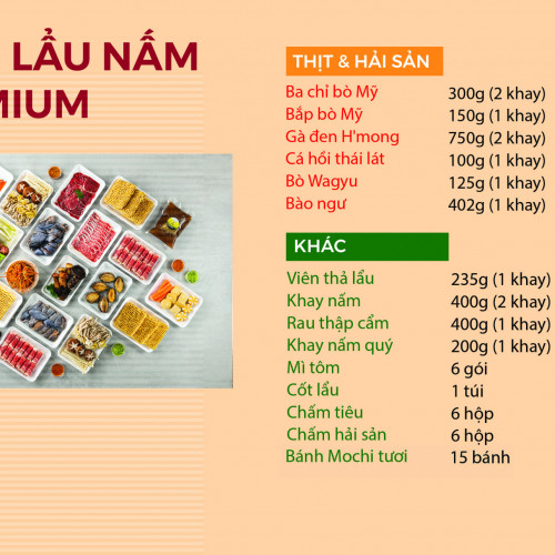 Set 6 Lau Nam Premium 15mc