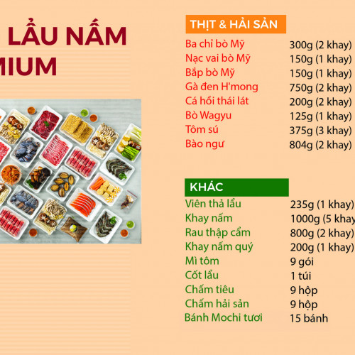 Set 9 Lau Nam Premium 15mc