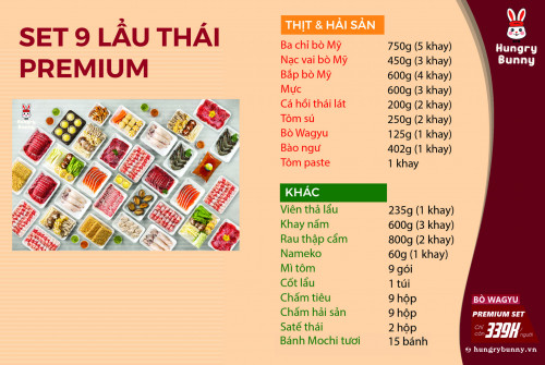 Set 9 Lau Thai Premium 15mc