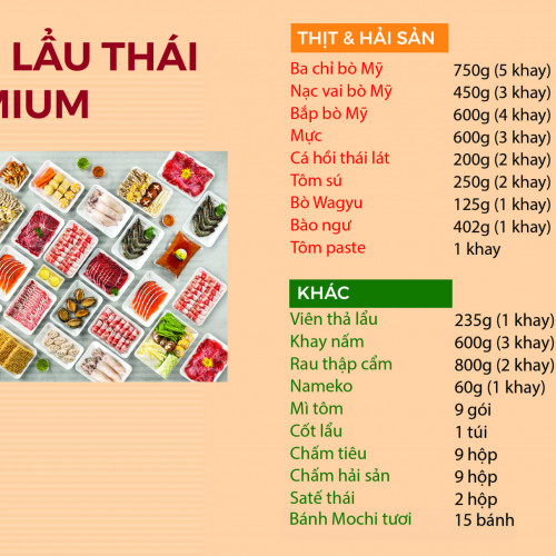 Set 9 Lau Thai Premium 15mc